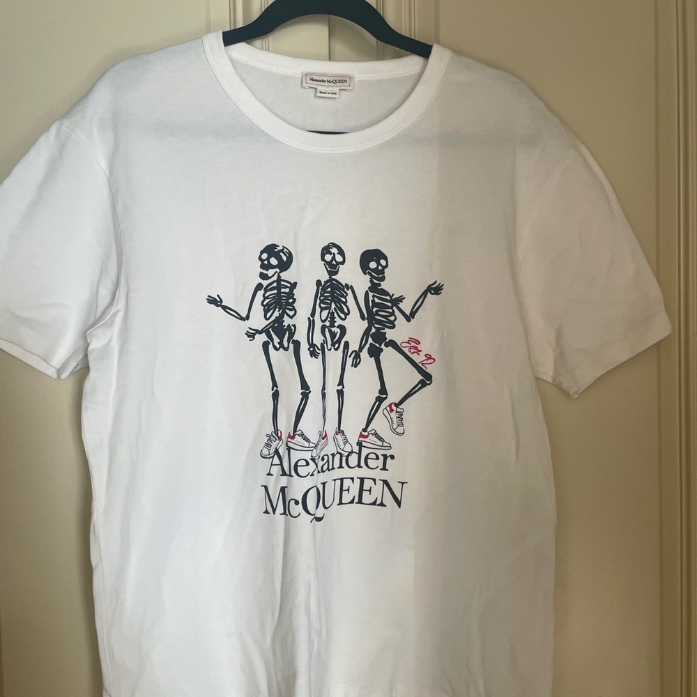 Alexander McQueen White Tee with Logo